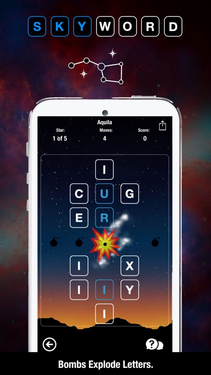 SkyWord Constellations - Free Word Puzzle - Free Word Finder screenshot-3