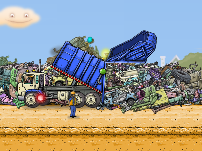 Garbage Truck Bulky Trash Pick Up