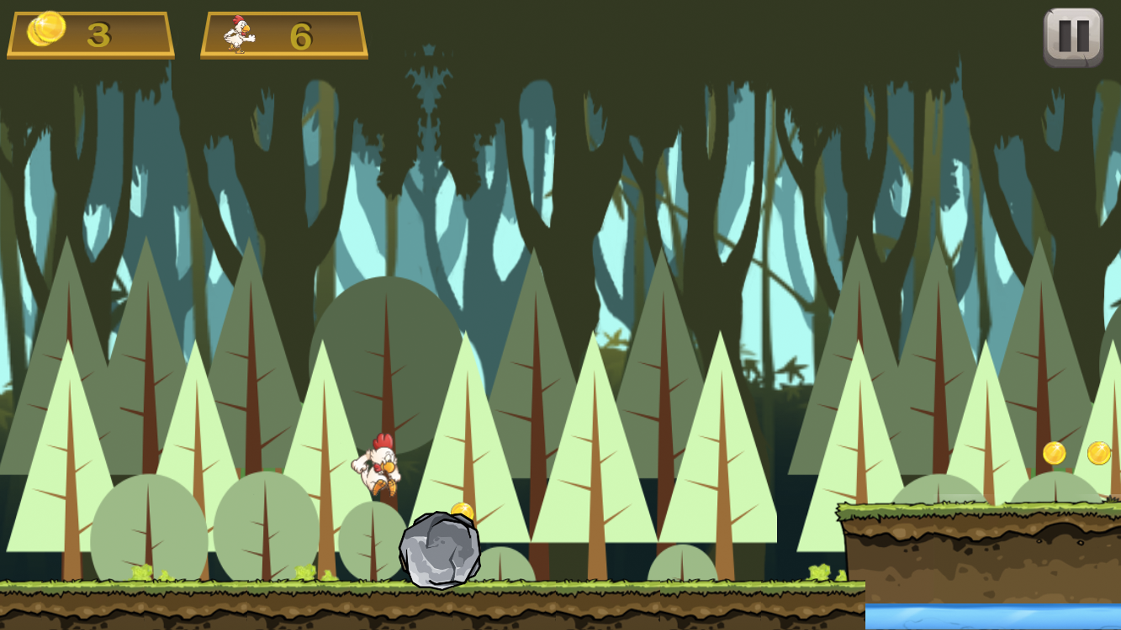 Brave Chicken Run - The Hero Runner To Grab Golds Game screenshot 4