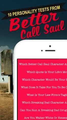 Game screenshot Which Character Are You? - Personality Quiz for Better Call Saul & Breaking Bad apk