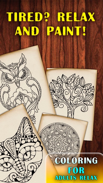 Screenshot #1 pour Coloring For Adults Relax