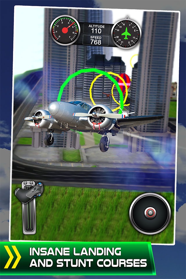 Plane Flying Parking Simulator - 3D Airplane Car Flight Alert Driving & Sim Racing! screenshot 4