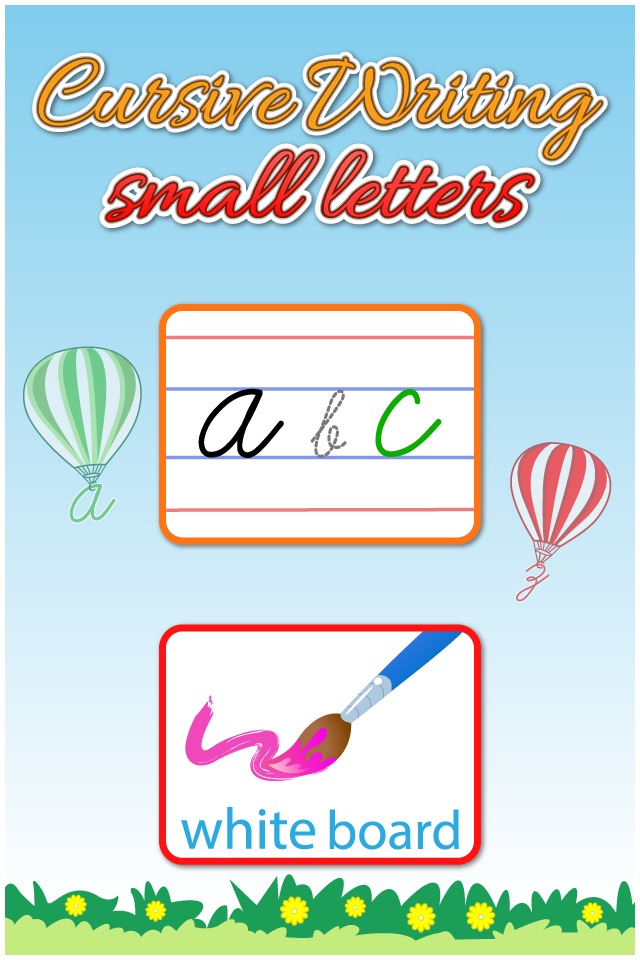 Cursive Writing Small Letters Free : Kids learn to write lowercase alphabets and shapes screenshot 4