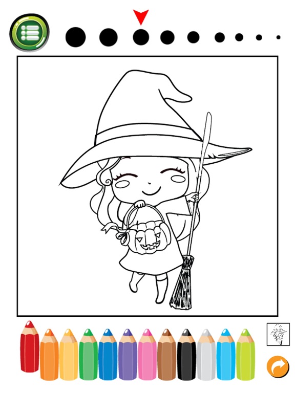 Girl Coloring Book Free For Toddler And Kids! iPad screenshot