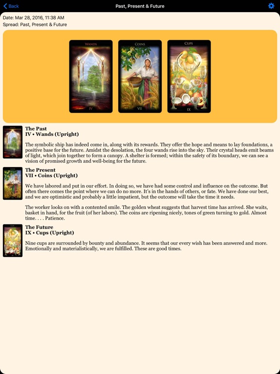 Screenshot #4 for Ciro's Legacy Divine Tarot