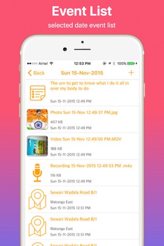 iDiary and Event Remainder screenshot 3