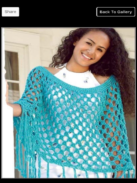 Screenshot #5 pour Crochet Poncho Patterns