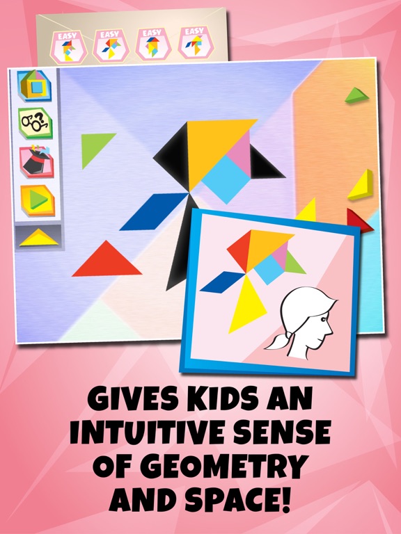 Kids Learning Puzzles: Portraits, Tangram Playtimeのおすすめ画像2