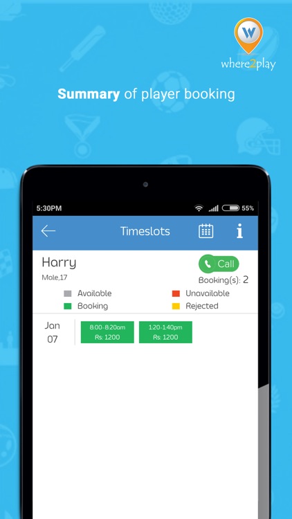 Where2play Court Manager