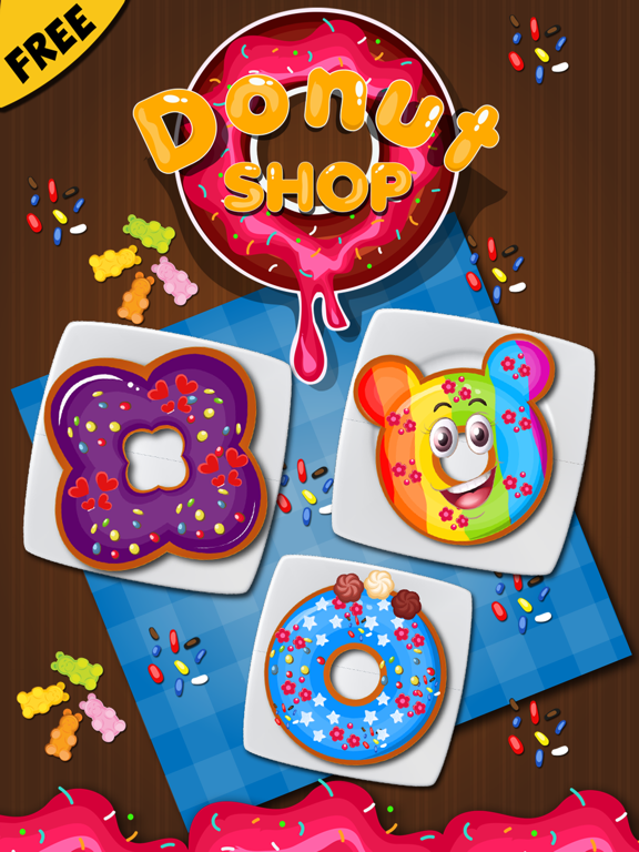 Donut Maker Salon - free Fun baby cotton candy cooking making & dessert sweet games for kids iPad screenshot