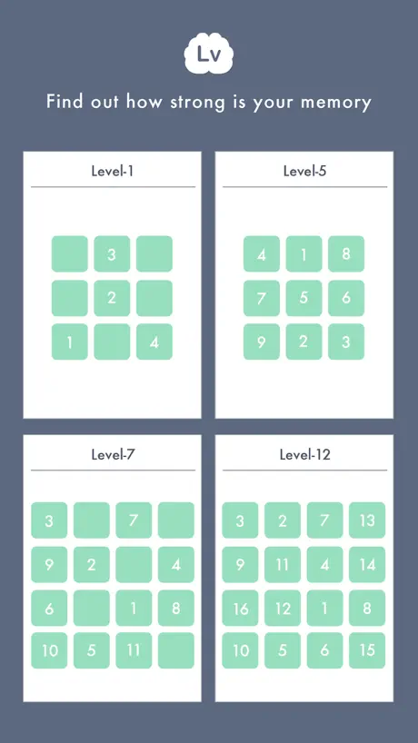 FERMAT, train your memory, free game of training your brain