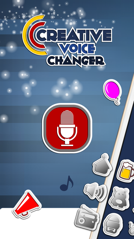 Creative Voice Changer and Ringtone Maker – Alter Sounds or Songs with Cool Recording Button - 1.0 - (iOS)