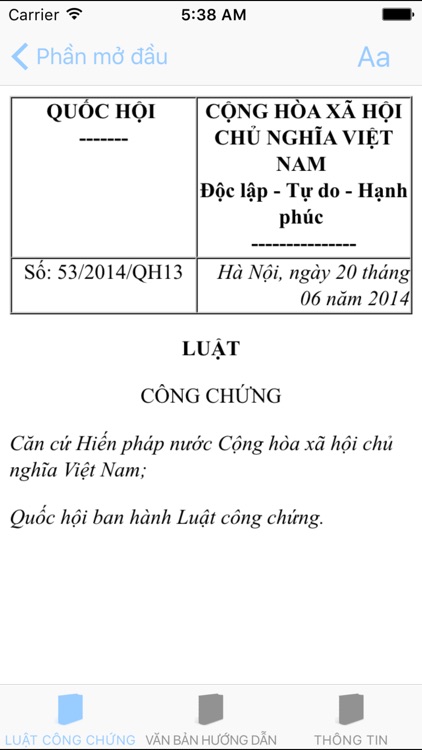 Luật Công Chứng Năm 2014