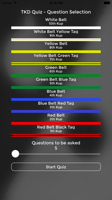 How to cancel & delete TKD Quiz - TAGB TaeKwonDo Grading Questions from iphone & ipad 1