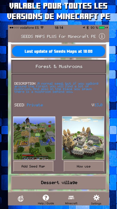 Screenshot #2 pour Seeds for Minecraft PE Seed Pocket Edition Gratuit