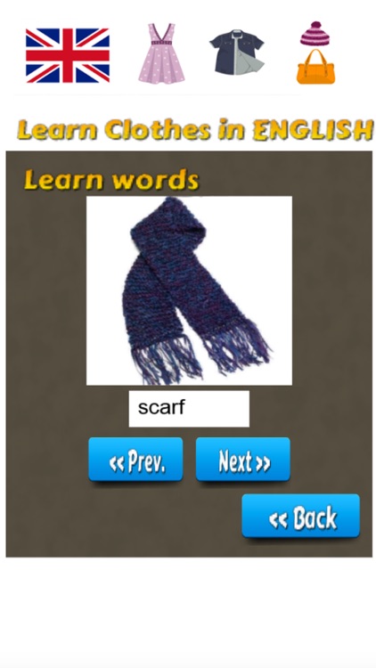 Learn Clothes in English Language