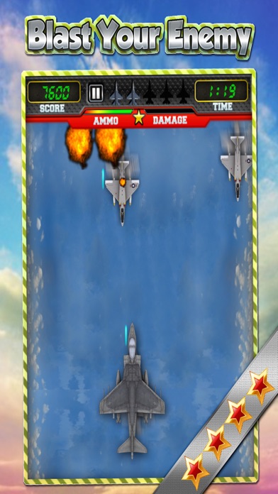 エースエアジェット戦闘機 - 無料エネミーブラストシューティングゲームのおすすめ画像3
