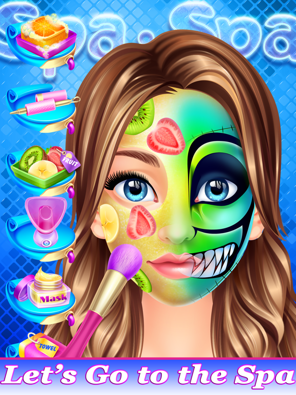 Crazy Face Paint Party Salon - Makeup & Kids Games iPad screenshot