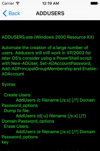 Commands for Windows OS screenshot 2