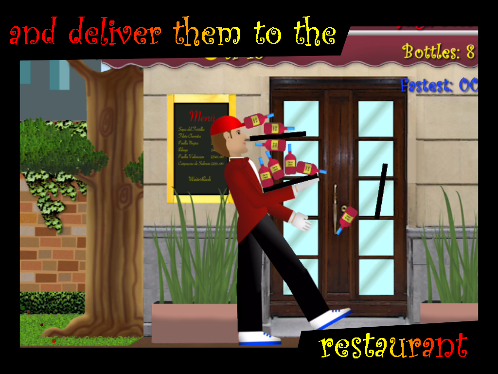 Waiter Rush Free: Run faster, keep the balance, don't drop the bottles!!! screenshot 7