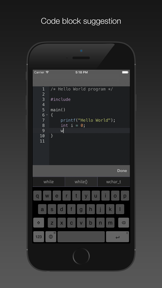 Code keyboard screenshot