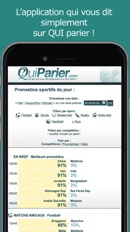 Game screenshot Qui Parier ? Pronostic sportif mod apk