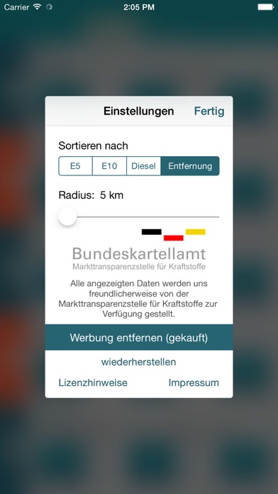 Screenshot #3 pour volltanken - immer den günstigsten Diesel, E5 oder E10 Kraftstoff tanken