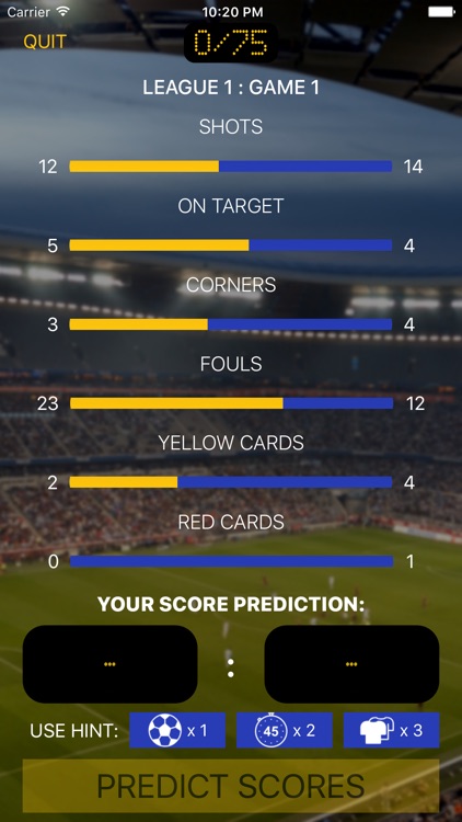 Footy Stats: Score Predictor