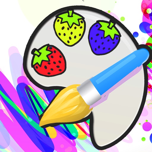 Vocabulary fruit Coloring Book icon