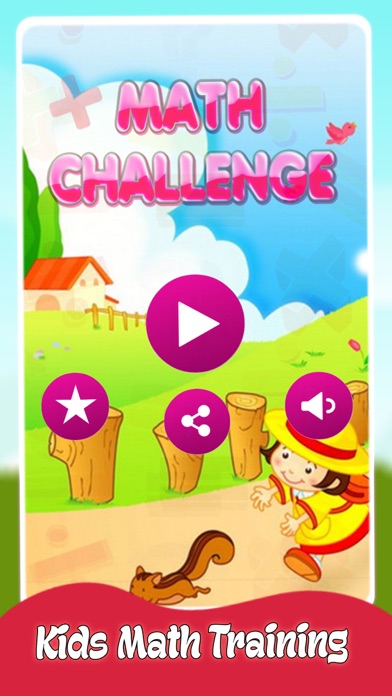 Quick Math Challenge For Kids app screenshot
