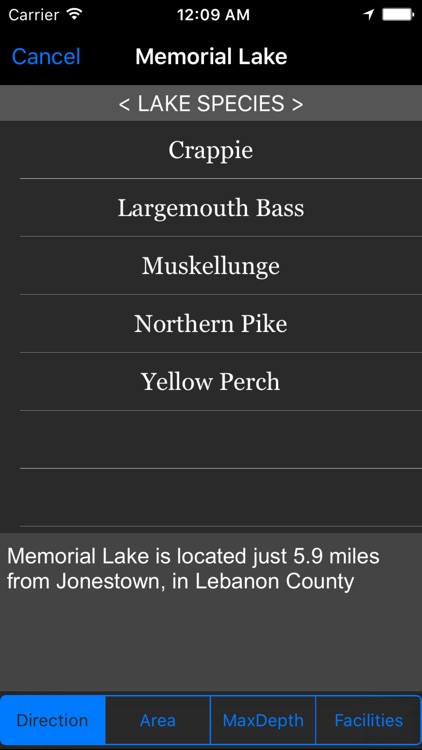 Pennsylvania: Fishing Lakes