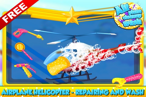 Airplane,Helicopter - Repairing And Wash Games screenshot 2