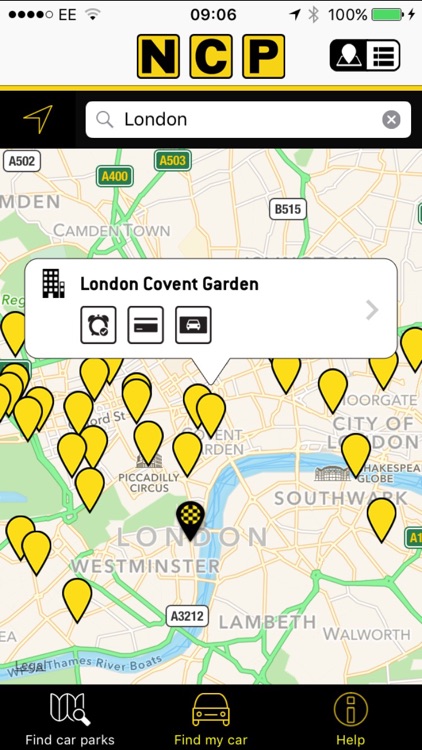 NCP Car Park Finder
