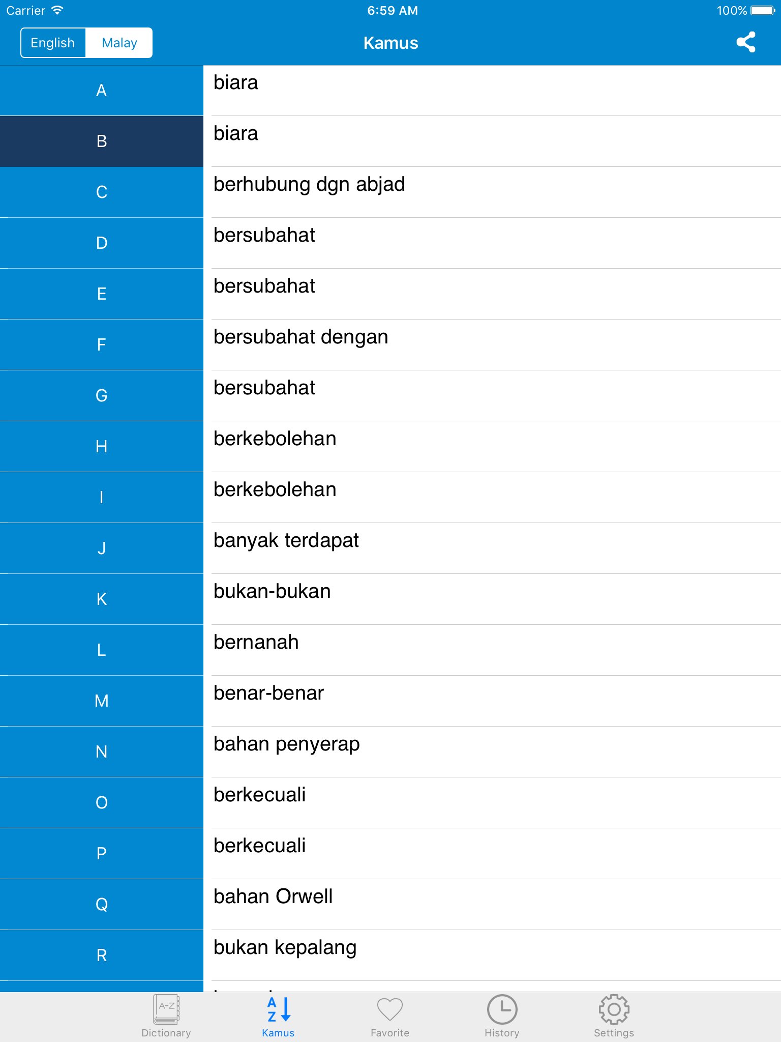 English to Malay & Malay to English Offline Dictionary