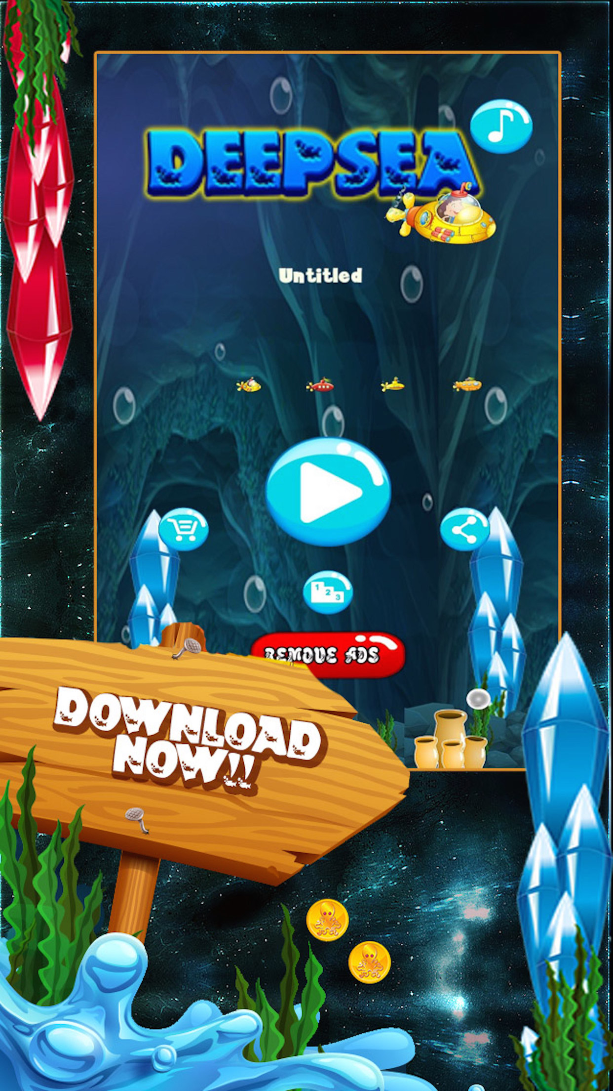 Deep Sea - Adventures of The Yellow Submarine Journey screenshot 3