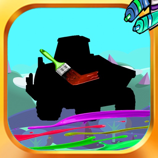 Coloring Book For Girls Truck Free Edition iOS App