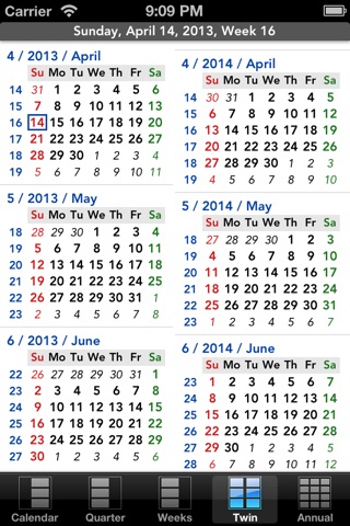 Flowing Calendar HD screenshot 3