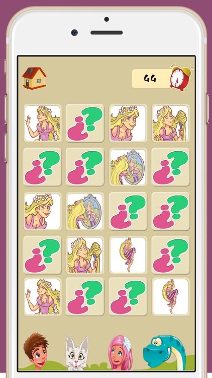 Memory game for girls: princess Rapunzel: learning game for girls screenshot-2