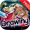 Drawing Desk Vampires and Werewolfs : Draw and Paint Coloring Books Edition Pro