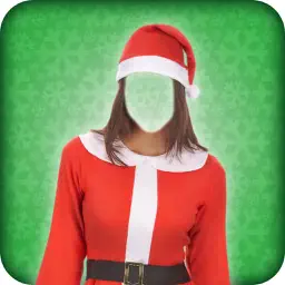 Woman Christmas Photo Montage app icon