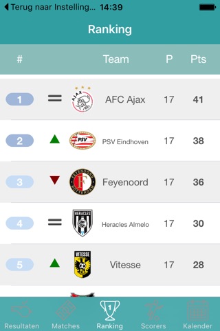 InfoLeague - Dutch Eredivisie screenshot 4