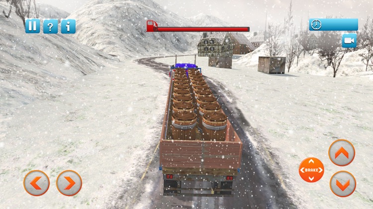 Off-Road Snow Hill Truck 3D - 18 Wheeler Transporter Trailer Simulation