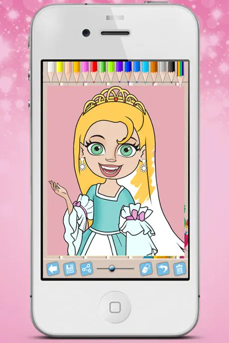 Royal Princess Coloring Book - Paint fairy tale princesses