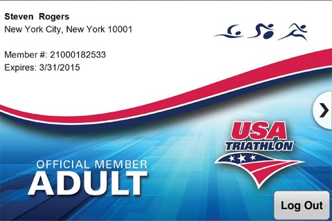 USAT Membership Card screenshot 2