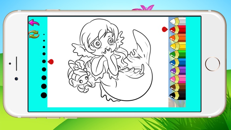 Drawing Painting Little Mermaid - Coloring Books Princess Games For Toddler Kids and Preschool Explorers screenshot-3