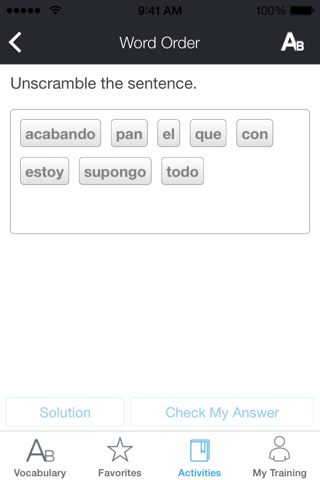 Rosetta Stone Spanish Vocabulary screenshot 4
