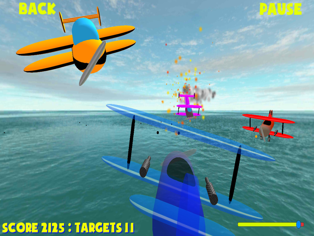 Biplanes, dog fight
