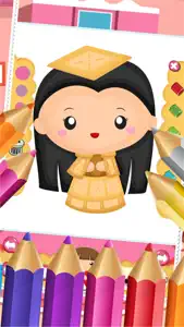 Little Princess Food Coloring World Drawing Story Kids Game screenshot #5 for iPhone