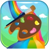 Icon Magic Crayon Painting - The Free Colorful Drawing Cartoon Book