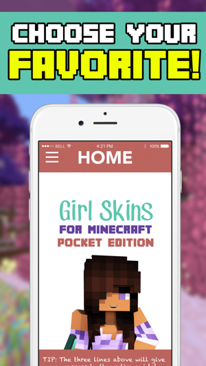 HD Girl Skins For Minecraft Pocket Edition(圖1)-速報App